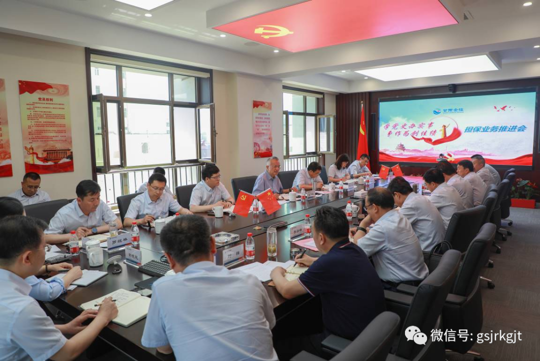 w66利来担保召开“学党史 办实事 争作为 创佳绩”担保业务推进会